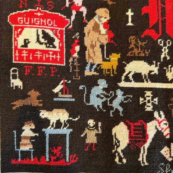 Rare Vintage 1979 Needlepoint Finished - Picture 6 of 8
